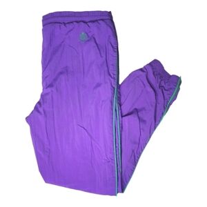 Vintage 90's Liz Sport Windbreaker Pants Purple Green Size